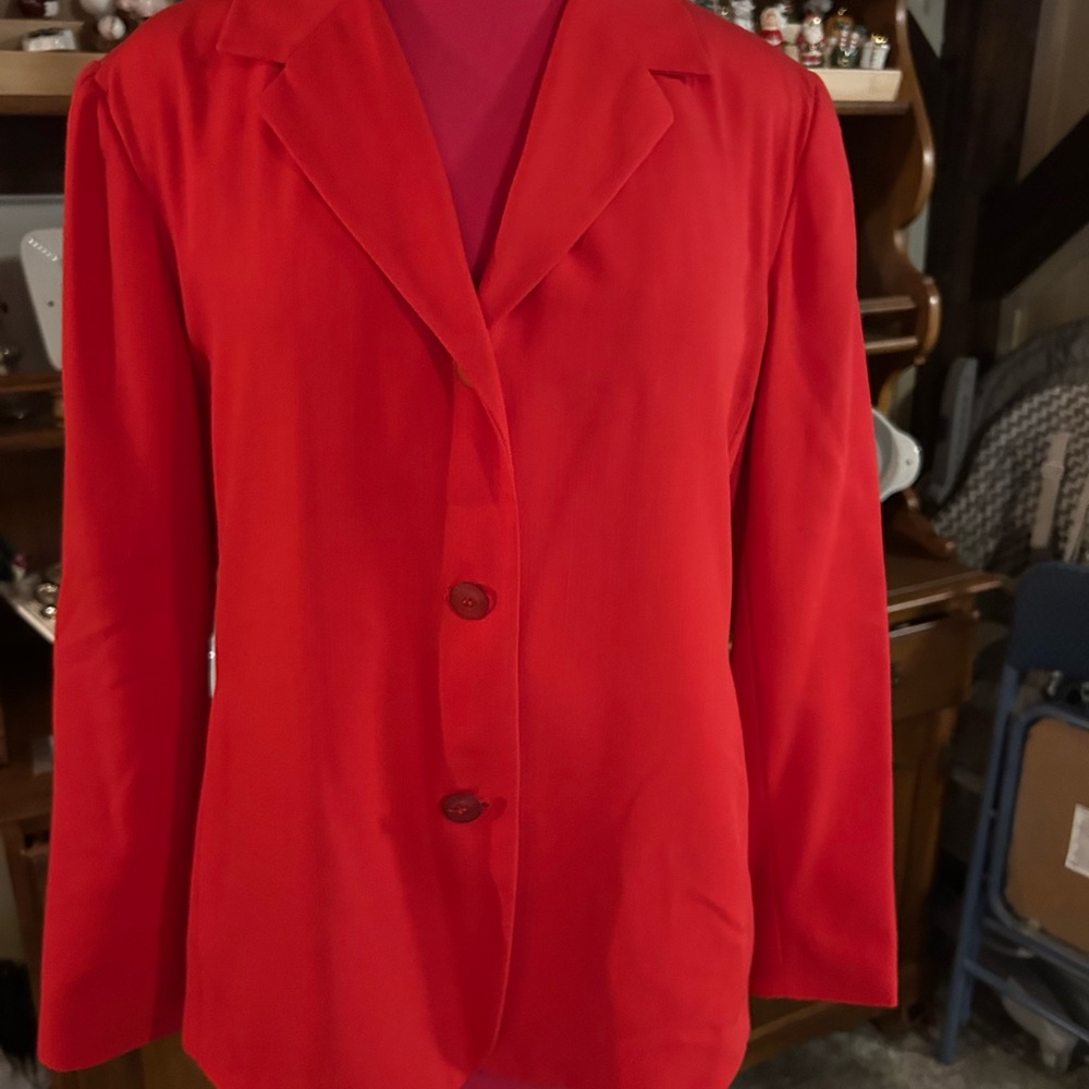 Sag Harbor Vibrant Red Women's Blazer